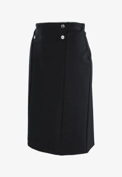 SPÓDNICA DAMSKA Z OZDOBNYMI GUZIKAMI Z MIESZANKI WISKOZY IBER MELIN PM