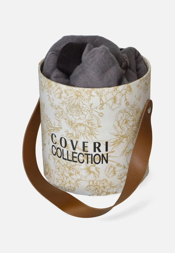 DUŻY CIEPŁY SZAL DAMSKI Z WĘŻOWYM WZÓREM COVERI COLLECTION 223505