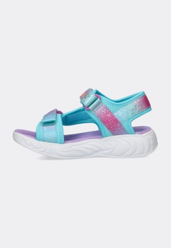 ŚWIECĄCE SANDAŁY DZIEWCZĘCE UNICORN - MAJESTIC BLISS SKECHERS 302682L