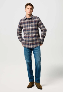 KOSZULA MĘSKA W KRATĘ WRANGLER 112371556
