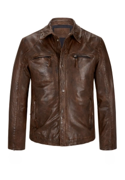 SKÓRZANA KURTKA MĘSKA MILESTONE 411069 60385