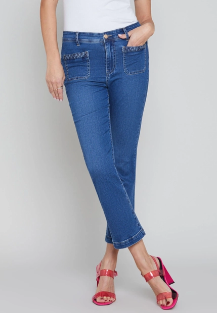 SPODNIE DAMSKIE JEANS EMANUELA COSTA EC6651