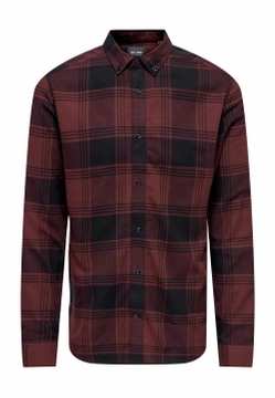 KOSZULA MĘSKA W KRATĘ Z KOŁNIERZEM BUTTON DOWN ONLY & SONS 22022446