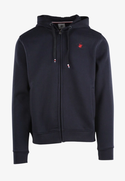 BLUZA MĘSKA ZAPINANA NA ZAMEK Z KAPTUREM BEVERLY HILLS POLO CLUB F441431