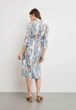 SUKIENKA DAMSKA Z LNU Z PASKIEM GERRY WEBER 285054-66448