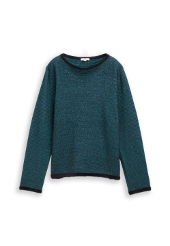 SWETER DAMSKI Z FUTERKOWYM WYKOŃCZENIEM TOM TAILOR 1049152