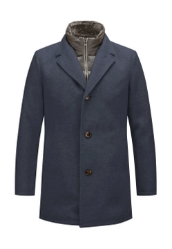 KRÓTKI PŁASZCZ MĘSKI Z ODPINANĄ PIKOWANĄ WSTAWKĄ MILESTONE 430771 11010