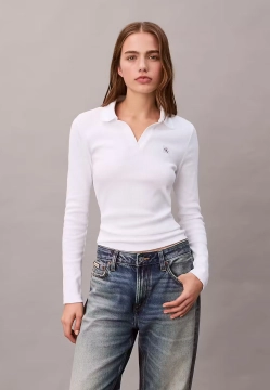 POLO DAMSKIE Z DŁUGIM RĘKAWEM CALVIN KLEIN LV047E203G