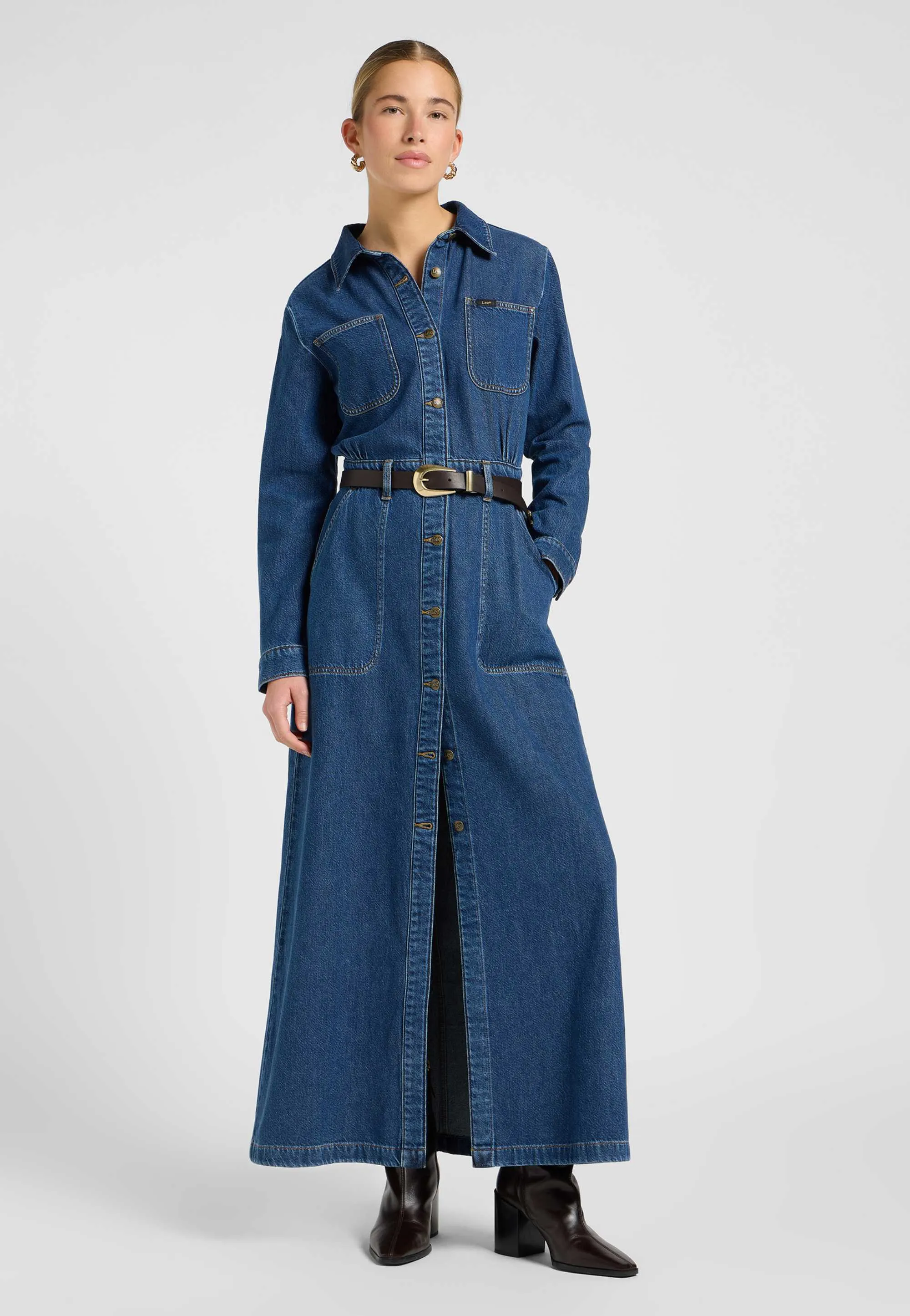 SUKIENKA JEANSOWA MAXI LEE 112370993