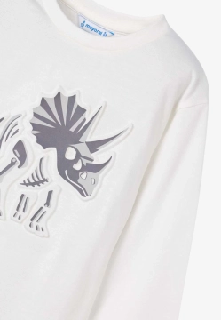 T-SHIRT CHŁOPIĘCY Z WYTŁOCZONYM NADRUKIEM MAYORAL 4089