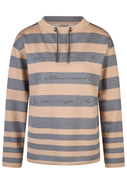 BLUZA DAMSKA W PASY Z WISKOZY BARBARA LEBEK 37130052