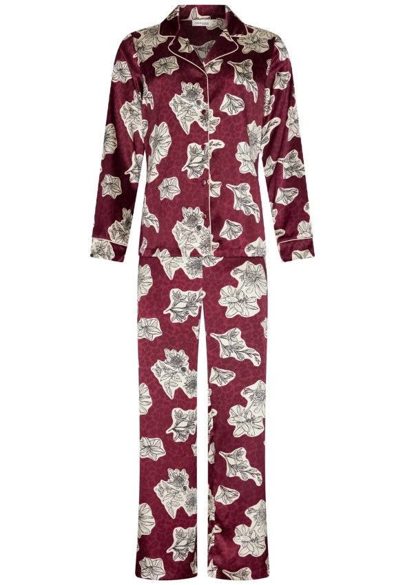 SATYNOWA PIŻAMA DAMSKA ZAPINANA NA GUZIKI PASTUNETTE 121252-210-3