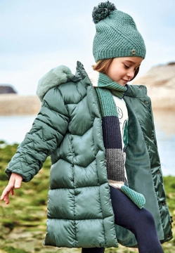 KURTKA PIKOWANA DŁUGA DLA DZIEWCZYNKI ECOFRIENDS MAYORAL 4488