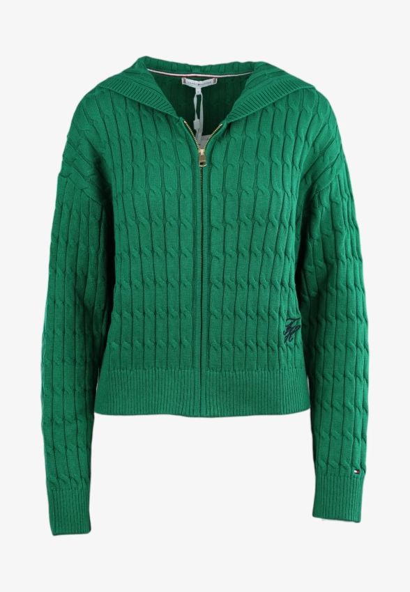 SWETER DAMSKI Z KAPTUREM ZAPINANY NA ZAMEK TOMMY HILFIGER WW0WW48440