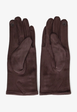 RĘKAWICZKI DAMSKIE Z WISKOZY Z OZDOBNYMI GUZIKAMI YINH1303