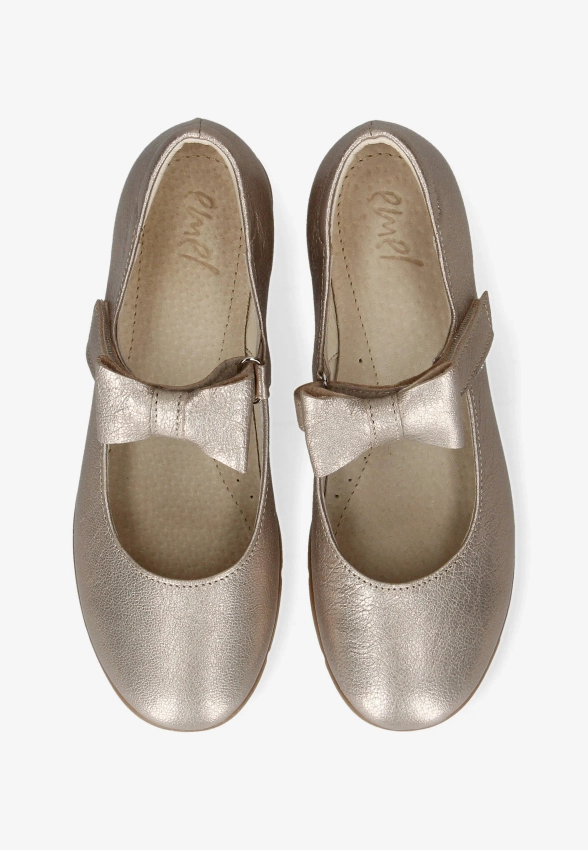 SKÓRZANE BALERINY DZIECIĘCE EMEL E 2703MD-3