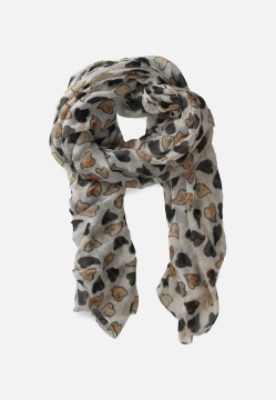 SZAL DAMSKI Z WZOREM W SERDUSZKA COVERI COLLECTION 252102