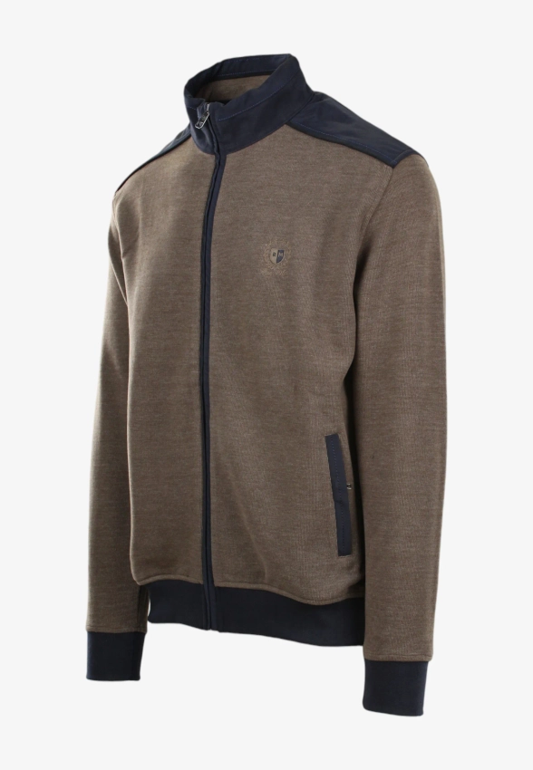 BLUZA MĘSKA ZAPINANA NA ZAMEK BŁYSKAWICZNY ROTTE MEDITERRANEE RM170330SELAN