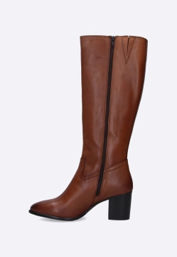 SKÓRZANE KOZAKI DAMSKIE HOSIS CLU4410