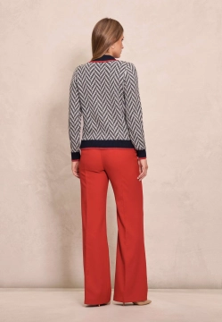 ROZPINANY SWETER DAMSKI W JODEŁKĘ ANCORA TOBRUK