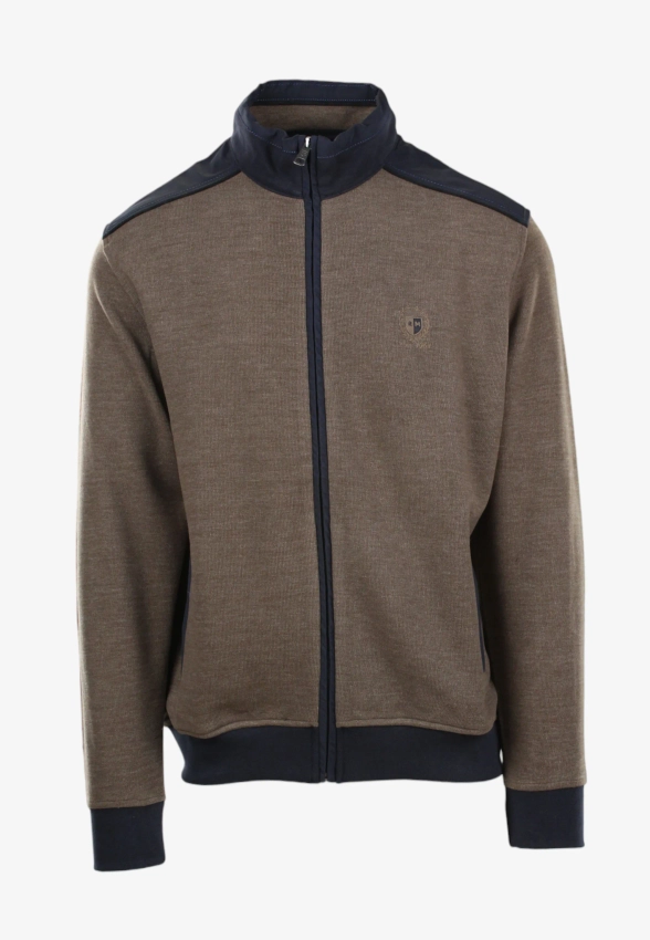 BLUZA MĘSKA ZAPINANA NA ZAMEK BŁYSKAWICZNY ROTTE MEDITERRANEE RM170330SELAN