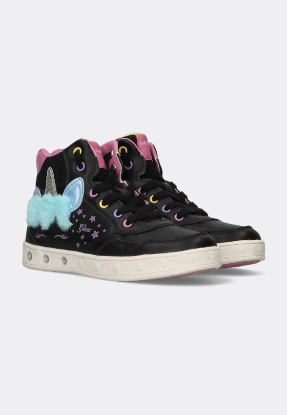 SNEAKERSY DZIEWCZĘCE ZA KOSTKĘ GEOX J368WC 054AS