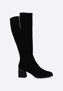 KOZAKI DAMSKIE Z WYSOKĄ CHOLEWKĄ ZE SKÓRY ZAMSZOWEJ VICTIM B-4789-1V