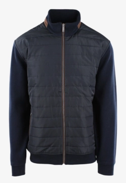 SWETER MĘSKIE Z PIKOWANYM PRZODEM BUGATTI 8700 85051D