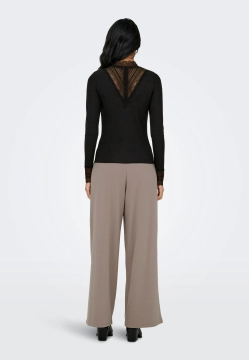 T-SHIRT DAMSKI Z KORONKOWYM WYKOŃCZENIEM ONLY 15344695