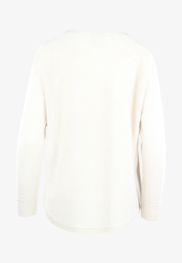 WEŁNIANY SWETER DAMSKI UNA SU 10 992 MERINO