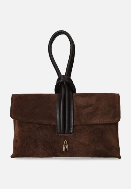 MAŁA ZAMSZOWA TOREBKA DAMSKA WOJEWODZIC W1968-Z03-S03