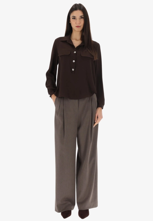 BLUZKA DAMSKA ZE ZŁOTYMI GUZIKAMI TU PER TU Y1190 N18