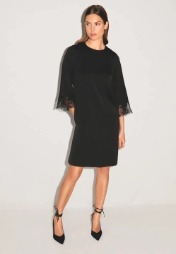 SUKIENKA DAMSKA Z KORONKOWYM WYKOŃCZENIEM RĘKAWÓW JOOP! 30100217