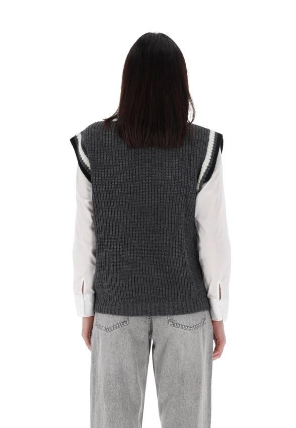 KAMIZELKA DAMSKA Z DOMIESZKĄ WEŁNY TU PER TU 5460FREDDO