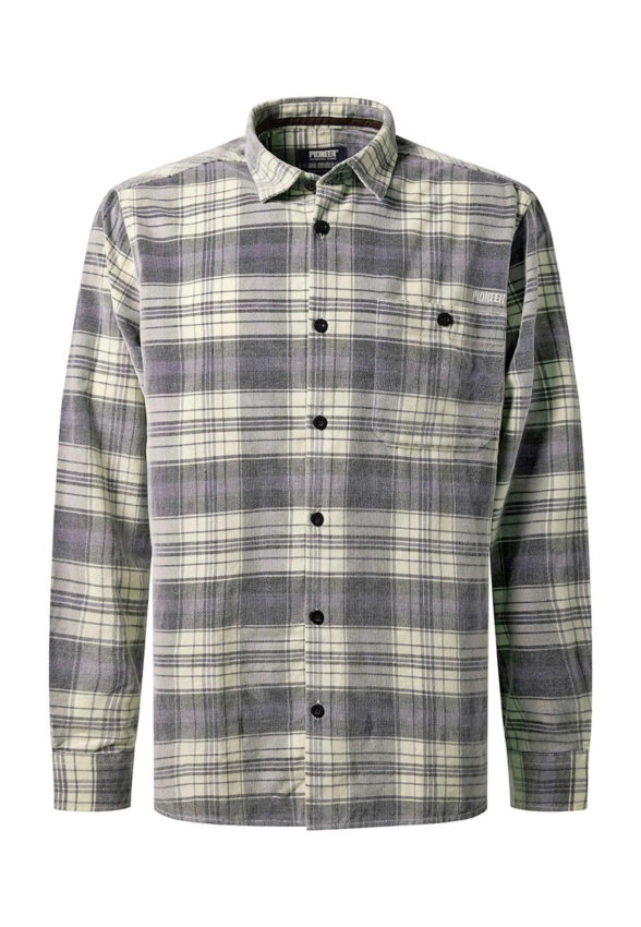 KOSZULA MĘSKA Z DŁUGIM RĘKAWEM W KRATĘ PIONIEER P1 40247 0000
