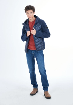 BLUZA MĘSKA Z PIKOWANYM PRZODEM YES ZEE J802 NB00