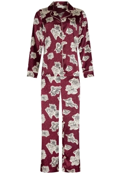 SATYNOWA PIŻAMA DAMSKA ZAPINANA NA GUZIKI PASTUNETTE 121252-210-3