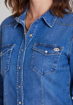 KOSZULA DAMSKA JEANSOWA EMANUELA COSTA EC1010