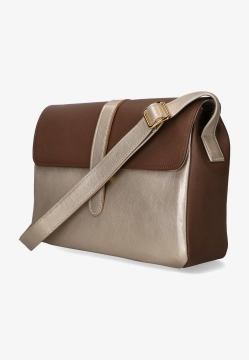 SKÓRZANA TOREBKA DAMSKA BRUNATE ST140