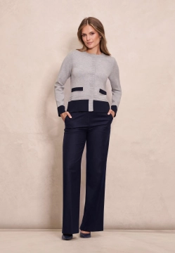 ROZPINANY SWETER DAMSKI ANCORA TUNIS