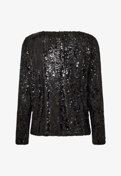 BLUZKA DAMSKA Z DŁUGIM RĘKAWEM OZDOBIONA CEKINAMI SOYACONCEPT 27322