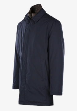 PŁASZCZ MĘSKI ZE STÓJKĄ I ODPINANĄ PIKOWANĄ WSTAWKĄ ROTTE MEDITERRANEE ORLANDO