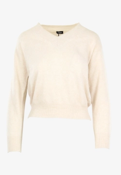 SWETER DAMSKI Z DOMIESZKĄ WEŁNY WISKOZAY I KASZMIRU EMME MARELLA DIMITRI