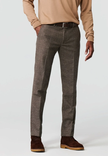 SPODNIE MĘSKIE W KRATĘ MEYER 8811BONN