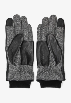 SKÓRZANE RĘKAWICZKI MĘSKIE Z DODATKIEM WEŁNY TOMMY HILFIGER AM0AM13602C