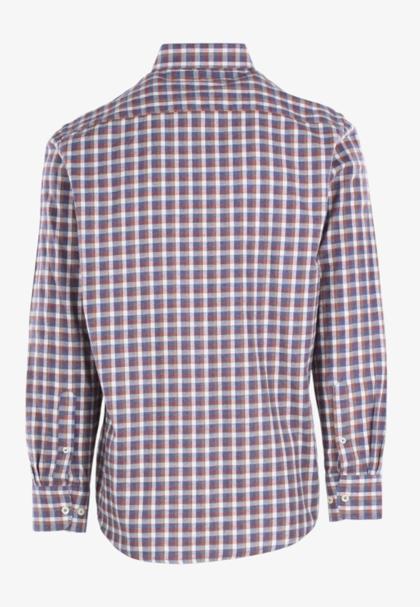 BAWEŁNIANA KOSZULA MĘSKA Z DŁUGIM RĘKAWEM W KRATĘ ASCOT SPORT 15284209