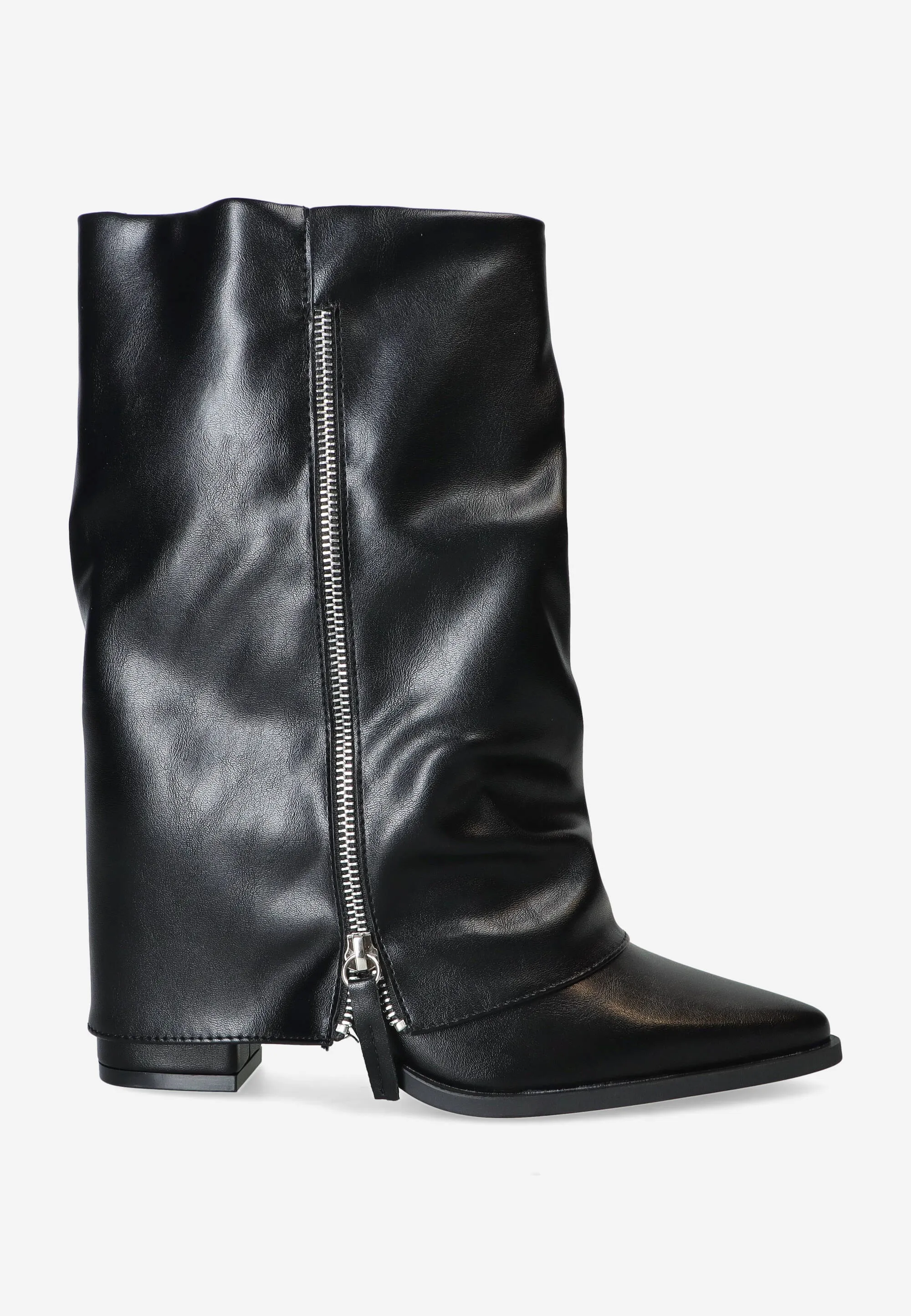 KOZAKI KOWBOJKI DAMSKIE ZE SKÓRY EKOLOGICZNEJ CLYO RQ25 115