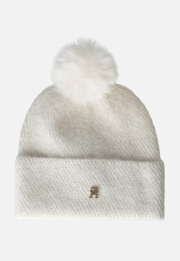 CZAPKA DAMSKA Z OIMIESZKĄ WEŁNY TOMMY HILFIGER AW0AW17855C