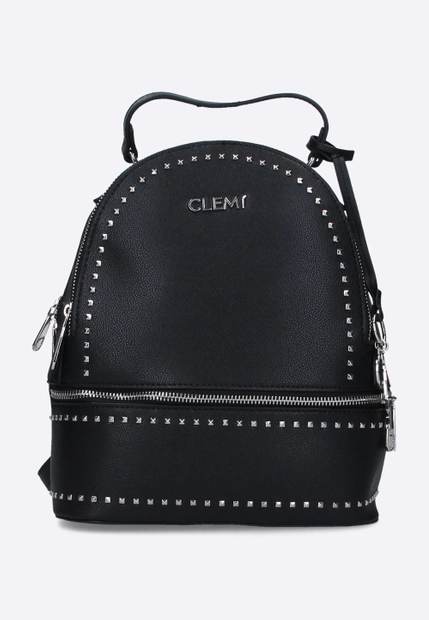 PLECAK DAMSKI OZDOBIONY ĆWIEKAMI CLEMI CB0007BK2