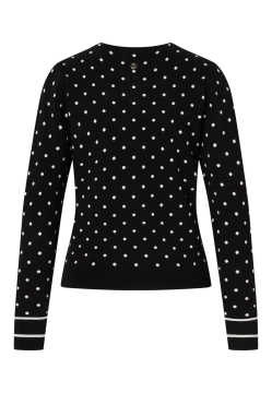 SWETER DAMSKI KARDIGAN ZAPINANY NA GUZIKI W KROPKI JOOP! 30100452